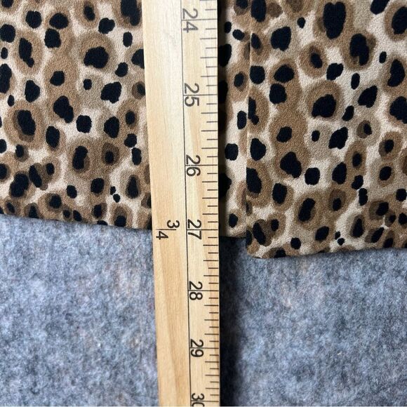 LOFT Petites Leopard Print Blazer Jacket Women’s Size 2P Tan Black - Picture 7 of 12